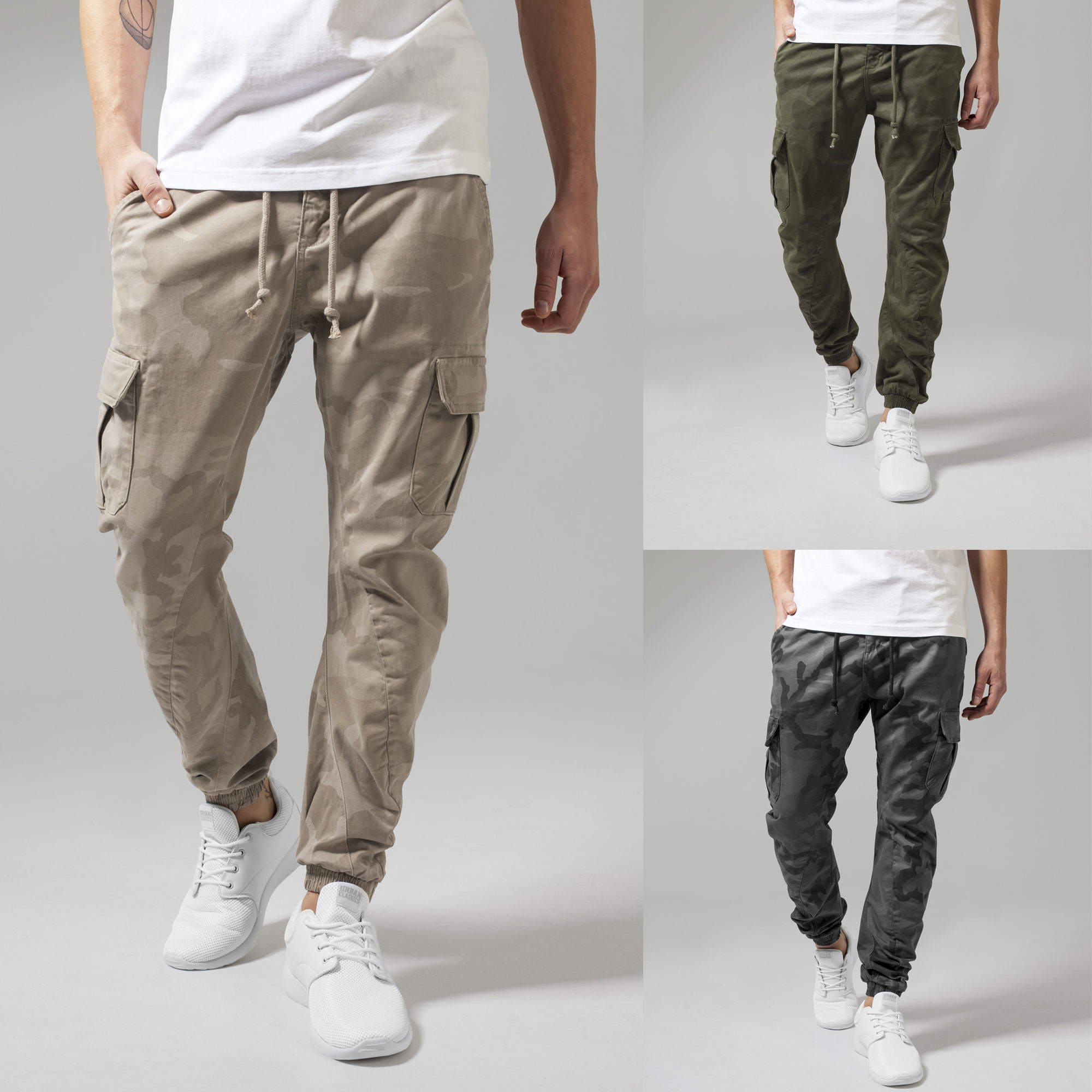 Urban Classics Mens Camo Cargo Chino Pants Tube | Pants Jeans Jogging Sweatpant eBay